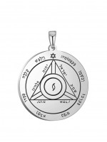 Медальон със Соломонов печат за причиняване на разрушение - Четвърти пентакъл на Сатурн