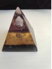 Оргонит пирамида за защита и късмет с пойнтер аметист размер XL