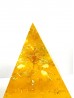 Пирамида оргонит за здраве и енергия с Цитрин и Жълт Яспис - Дървото на Здравето размер XL