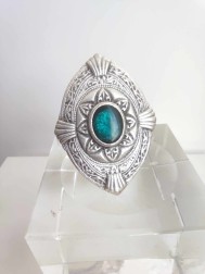 Ритуален пръстен със защитен дизайн за магия за пари