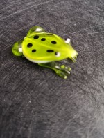 Фън шуй жаба за пари от стъкло - размер S